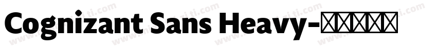 Cognizant Sans Heavy字体转换